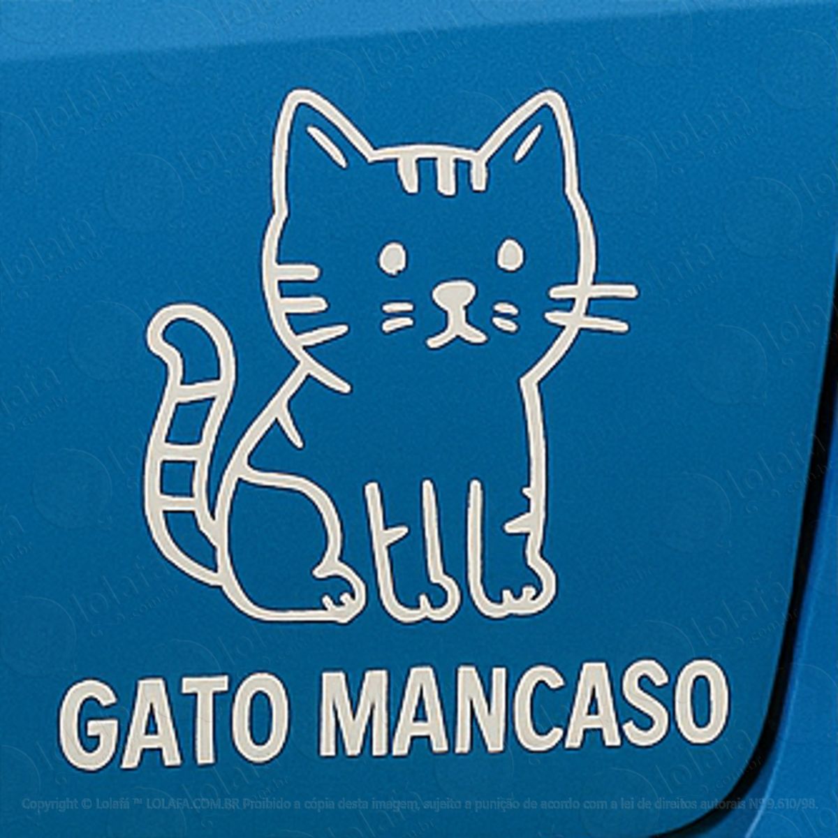 Gato Mancaso Adesivos Para Carro Mod:201