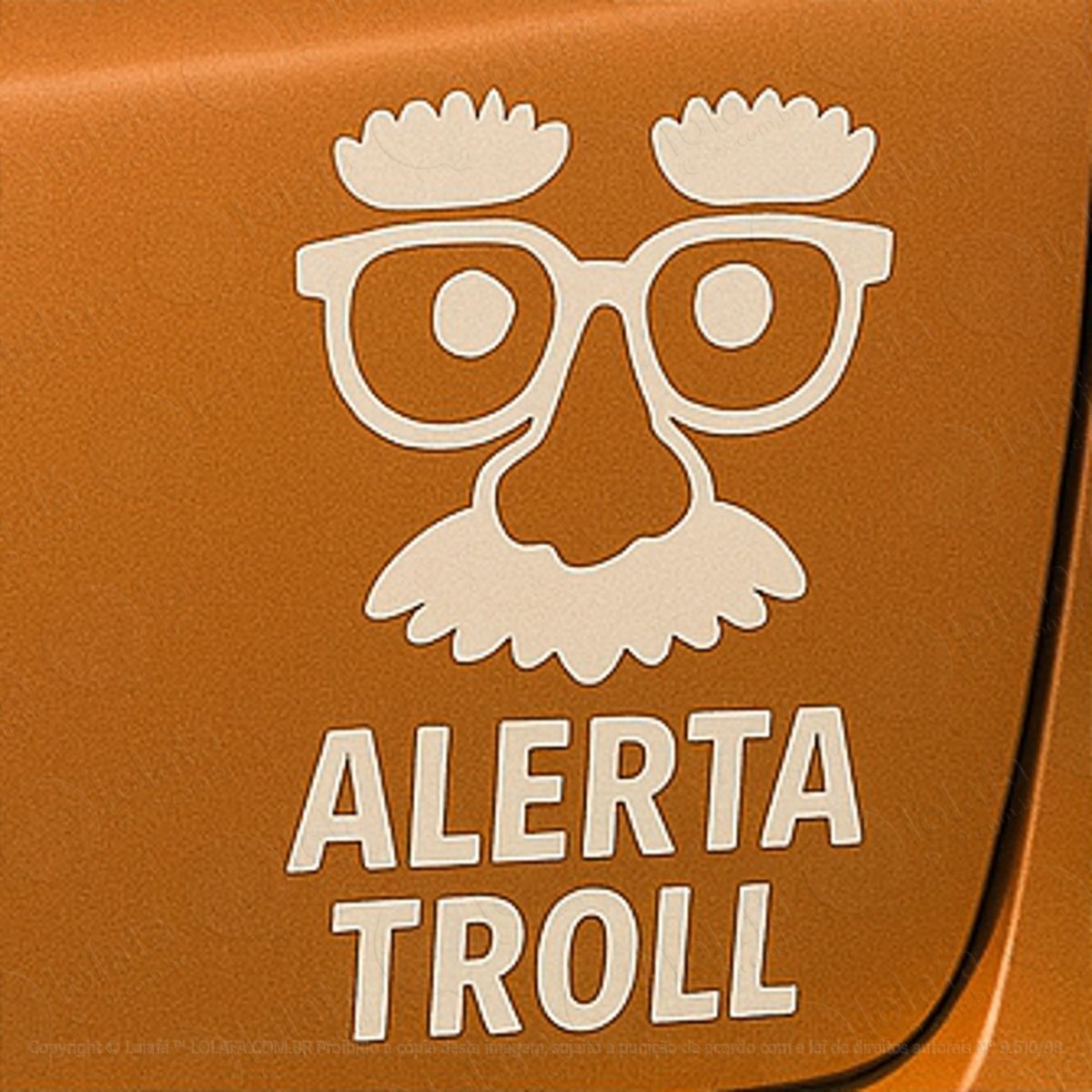 Alerta Troll Adesivos Para Carro Mod:227