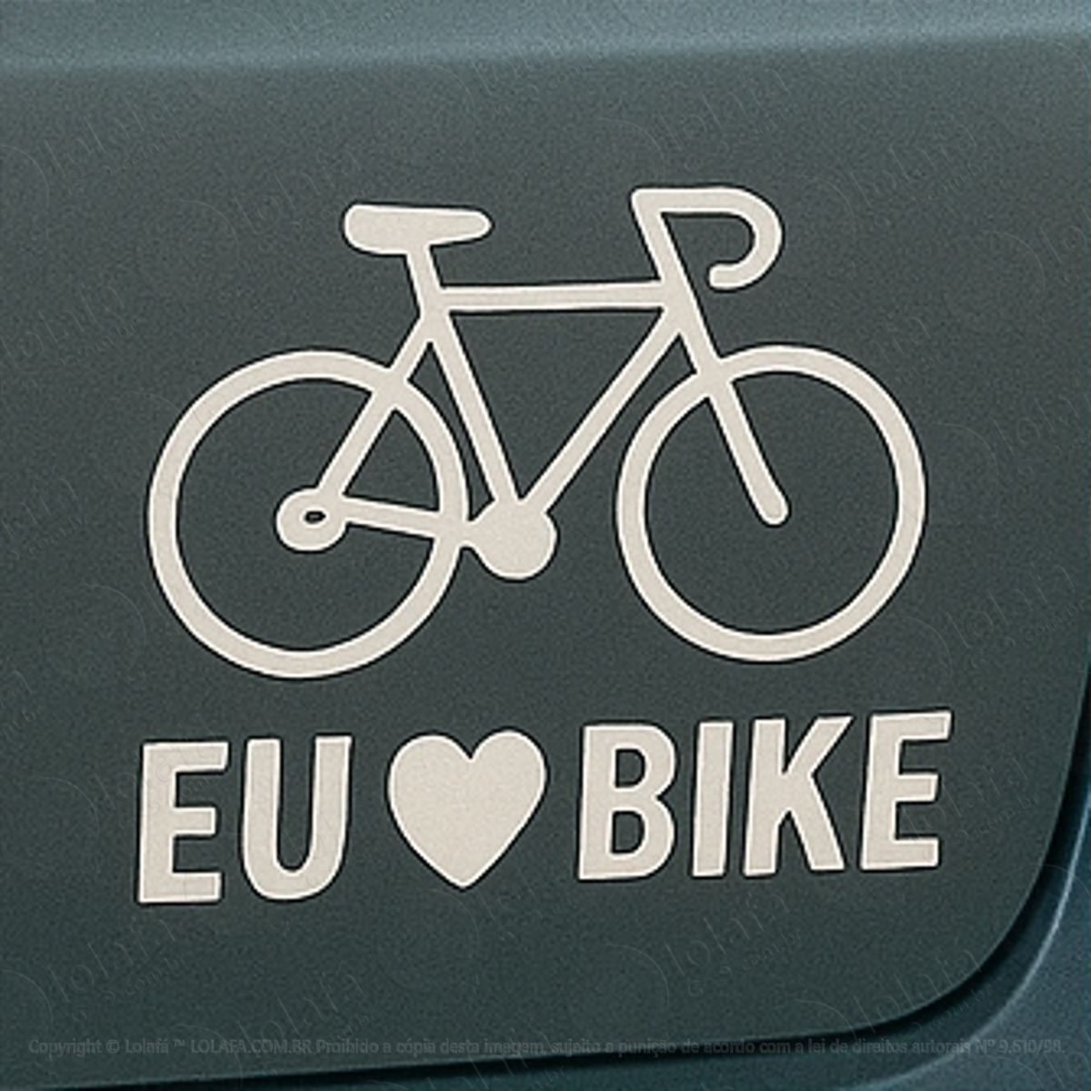 Eu Amo Bike Bicileta Ciclismo Adesivos Para Carro Mod:230