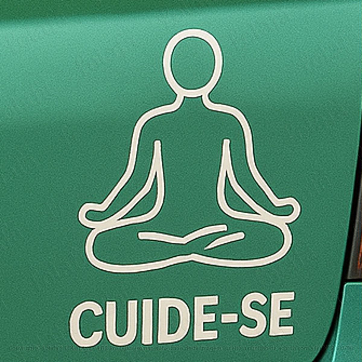 Cuide-se Meditação Corpo e Mente Adesivos Para Carro Mod:233