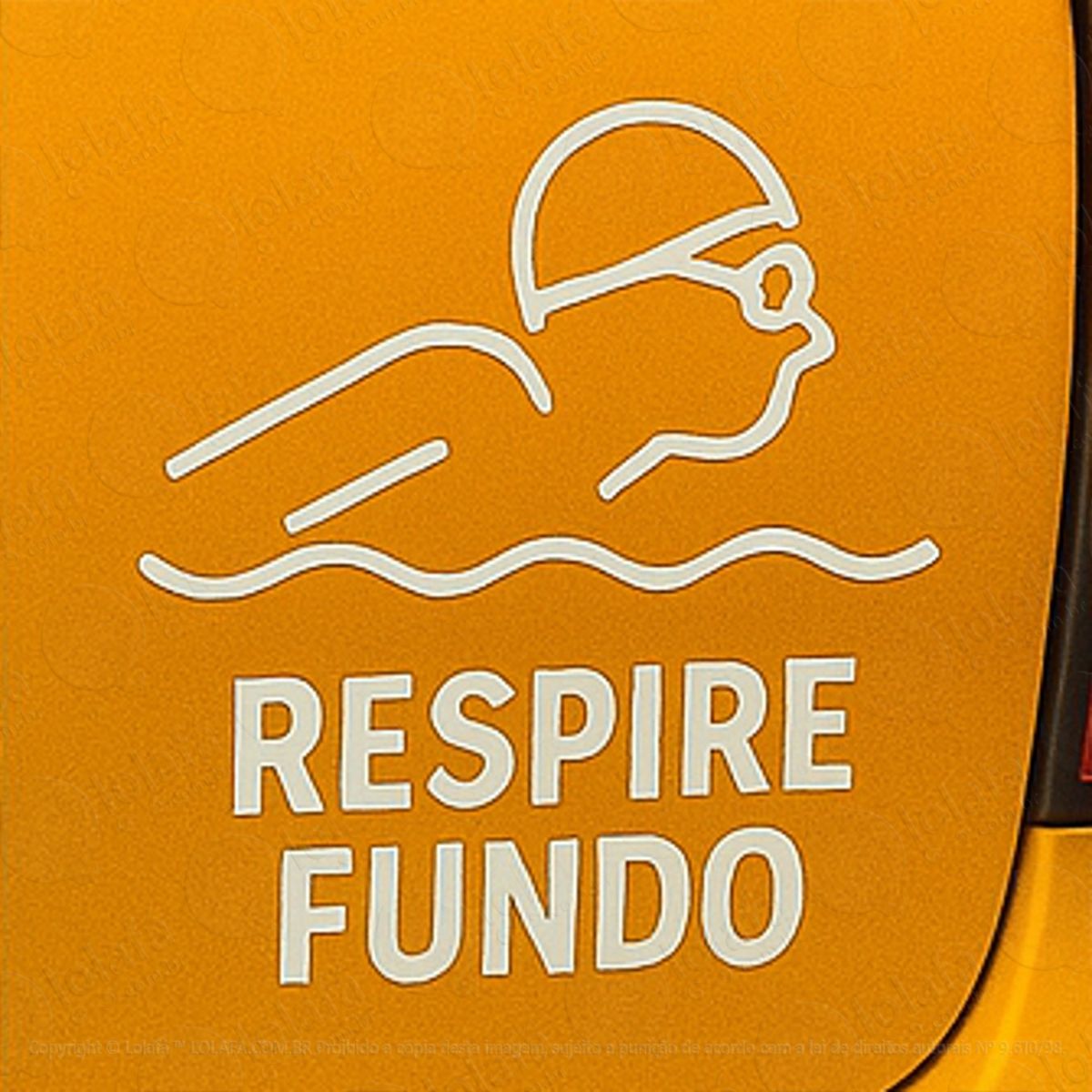 Respire Fundo Natação Adesivos Para Carro Mod:237