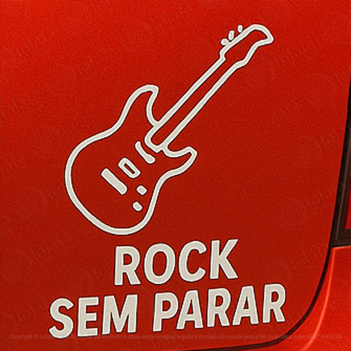 Guitarra Rock Sem Parar Adesivos Para Carro Mod:241