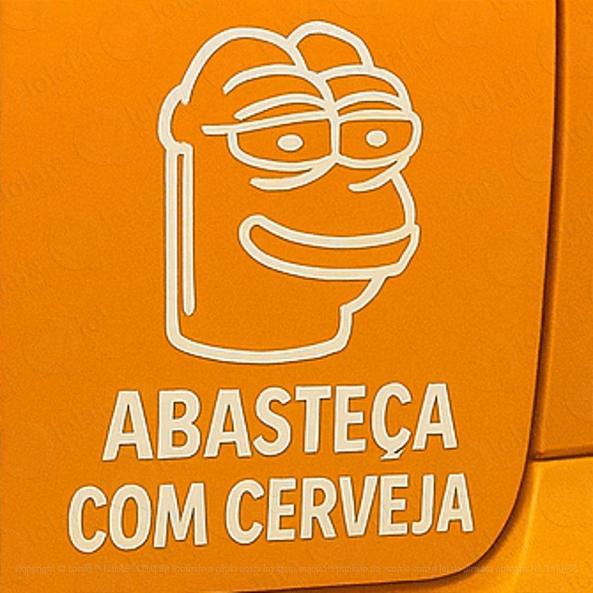 Abasteça com Cerveja Adesivos Para Carro Mod:245