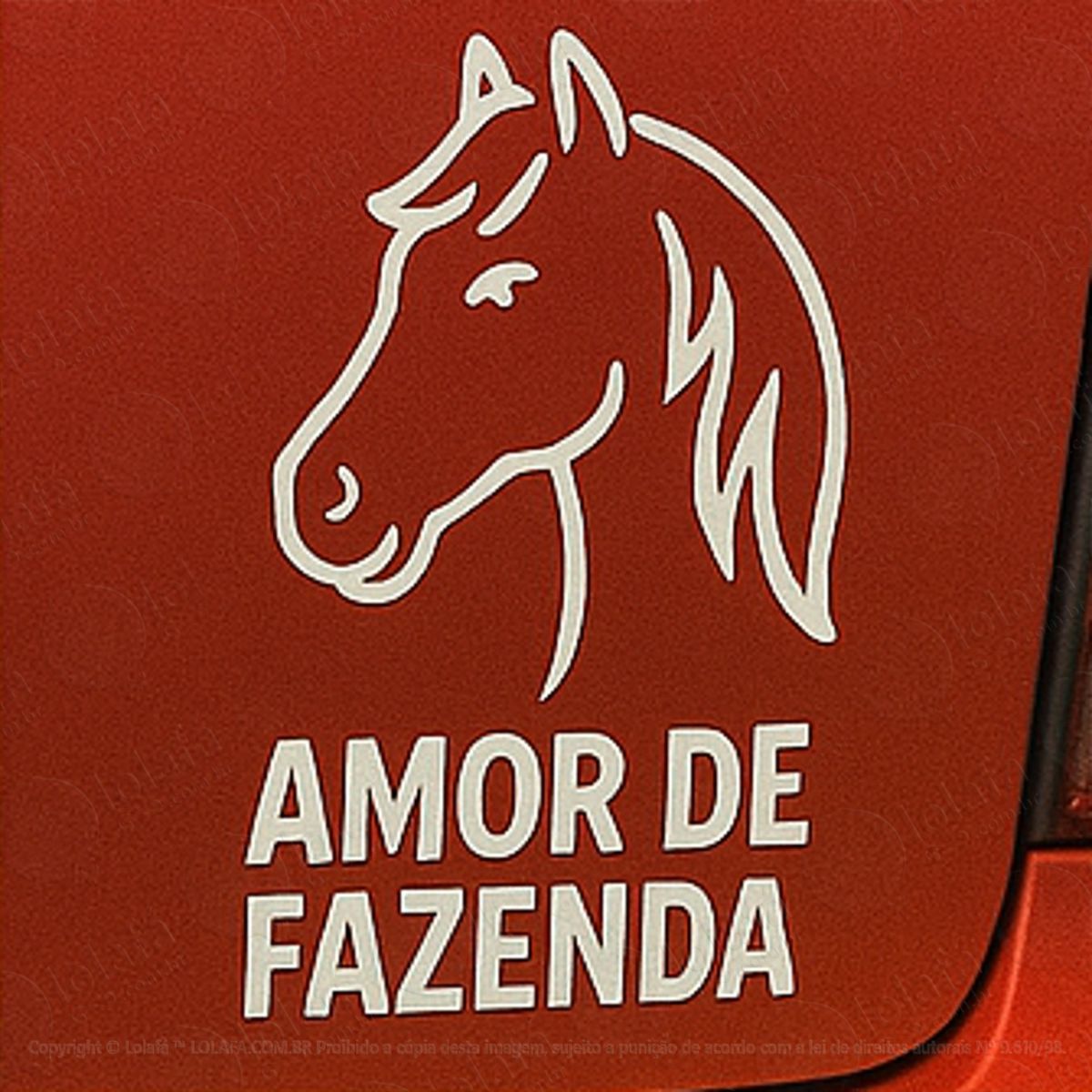 Cavalo Amor de Fazenda Adesivos Para Carro Mod:247