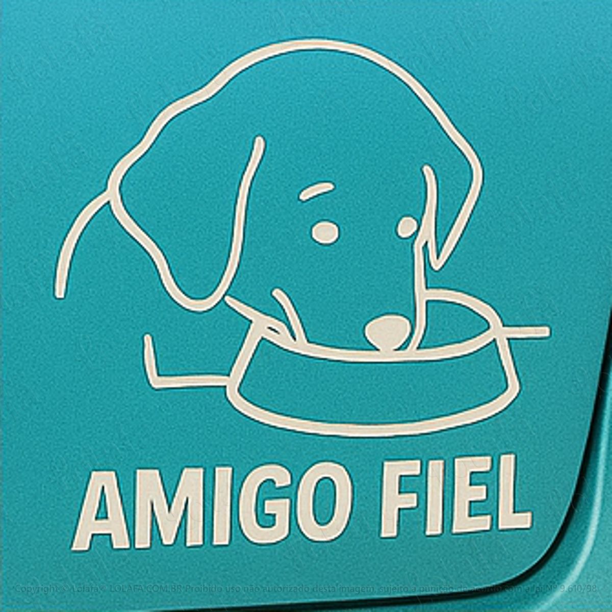 Amigo Fiel Cachorro Dog Adesivos Para Carro Mod:254