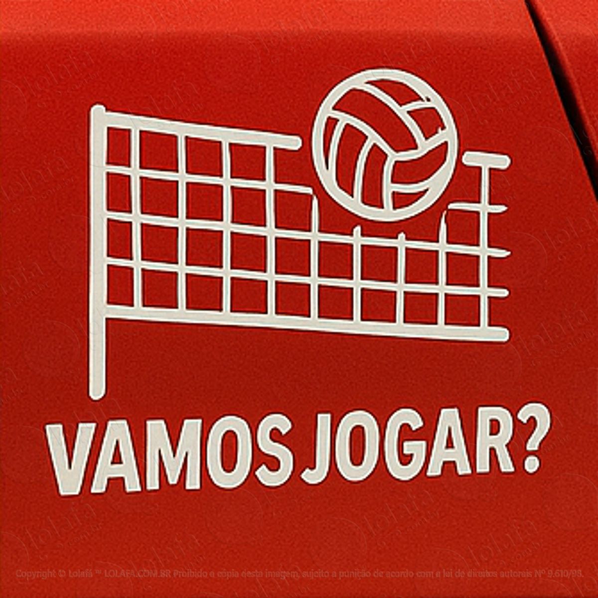 Volei Vamos jogar Voleibol Adesivos Para Carro Mod:256