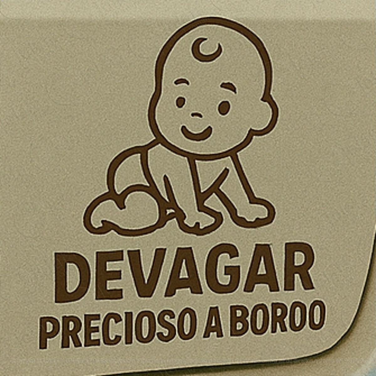 Devagar Precioso a Bordo Bebê a Bordo Adesivos Para Carro Mod:257