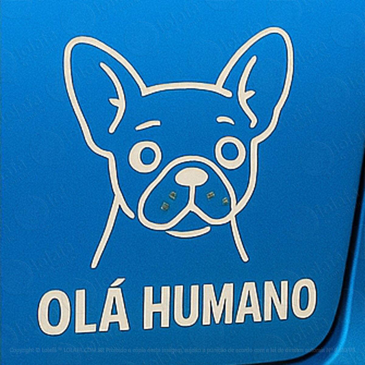 Olá Humano Cachorro Dog Adesivos Para Carro Mod:263