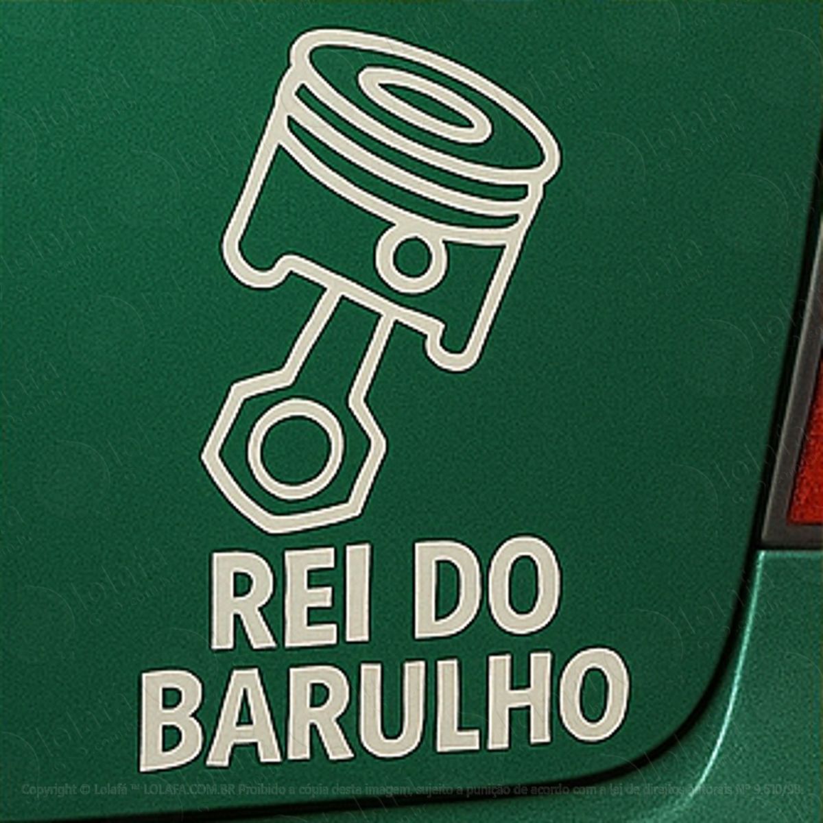 Rei do Barulho Adesivos Para Carro Mod:282