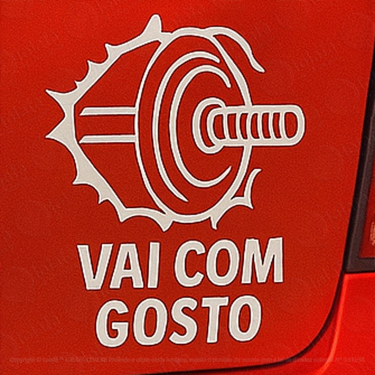 Vai com Gosto Academia Musculação Fitness Adesivos Para Carro Mod:289
