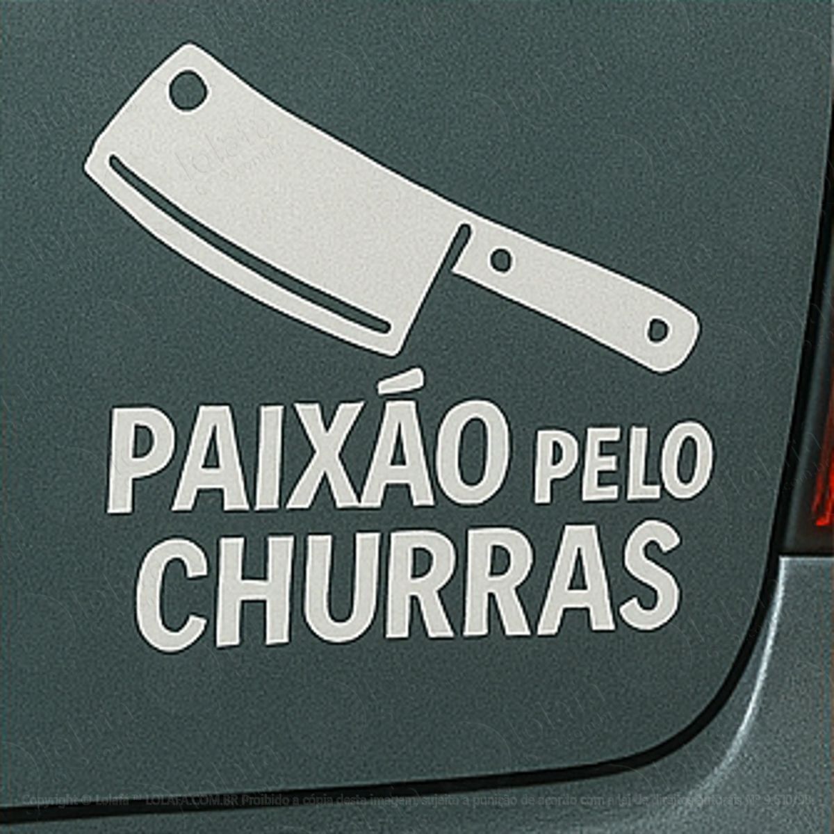 Paixão Pelo Churras Adesivos Para Carro Mod:291