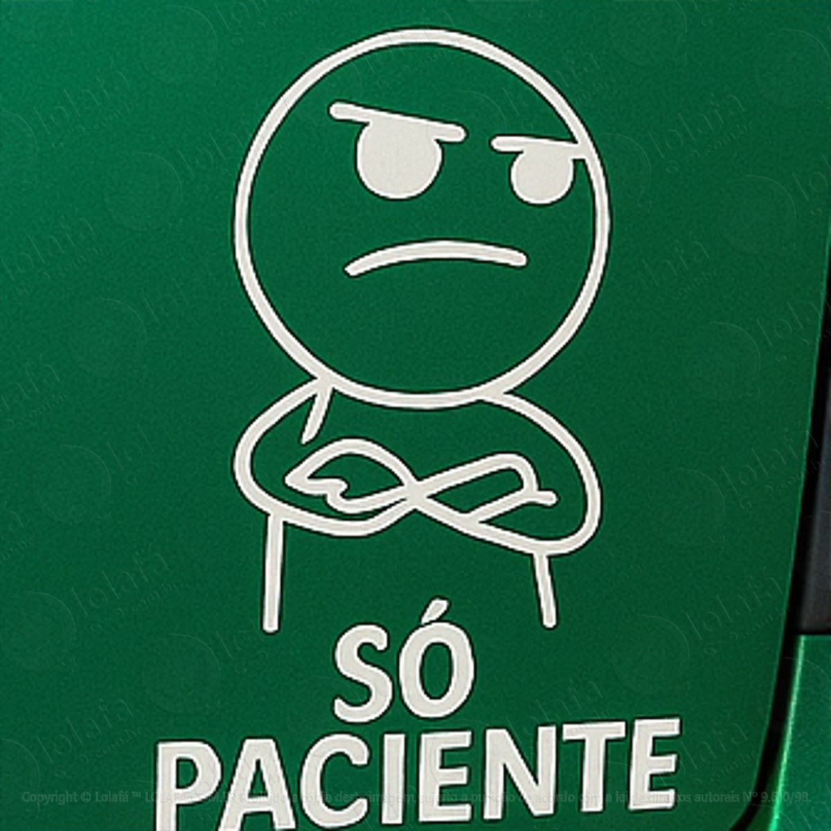 Meme Só Paciente Adesivos Para Carro Mod:300