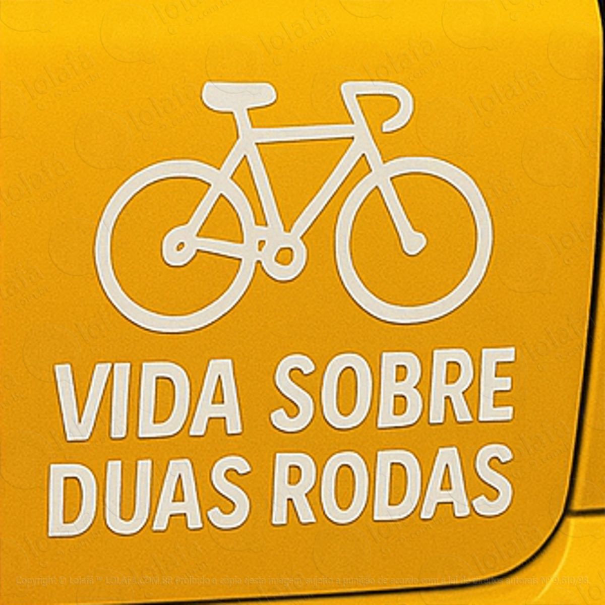Vida Sobre Duas Rodas Bike Bicileta Ciclismo Adesivos Para Carro Mod:303