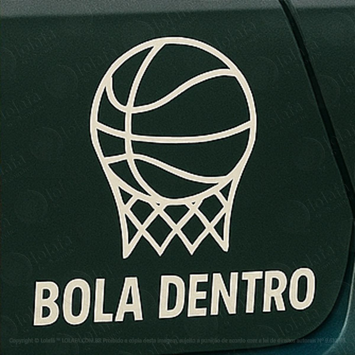 Bola Dentro Basquete Adesivos Para Carro Mod:304