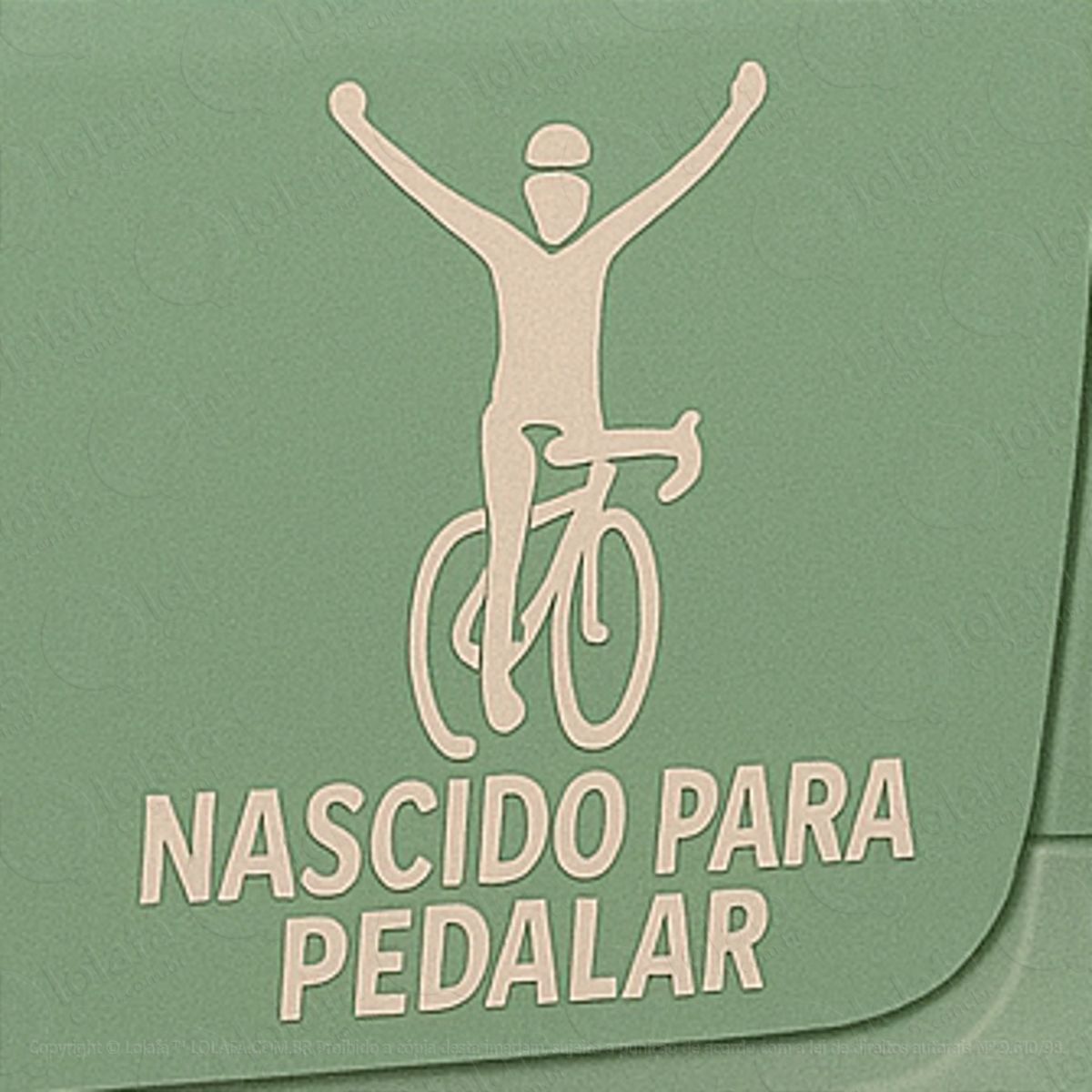 Nascido para Pedalar Bike Bicileta Ciclismo Adesivos Para Carro Mod:311