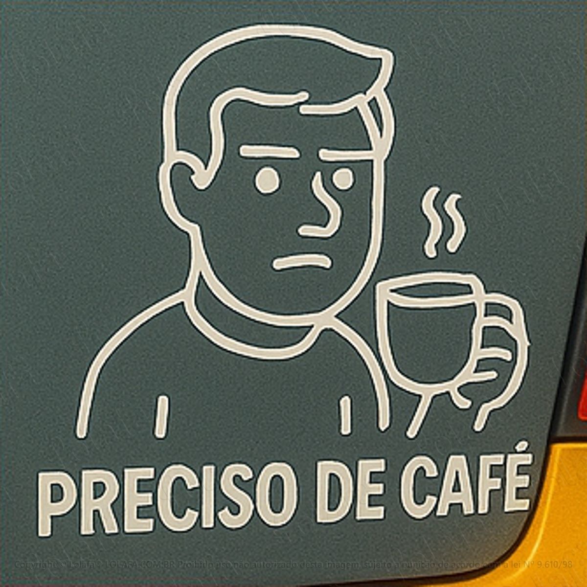 Preciso de Café Adesivos Para Carro Mod:316