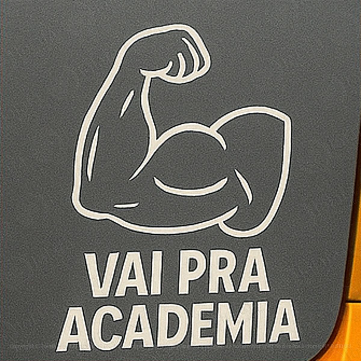 Vai Pra Academia Treino Musculação Adesivos Para Carro Mod:320