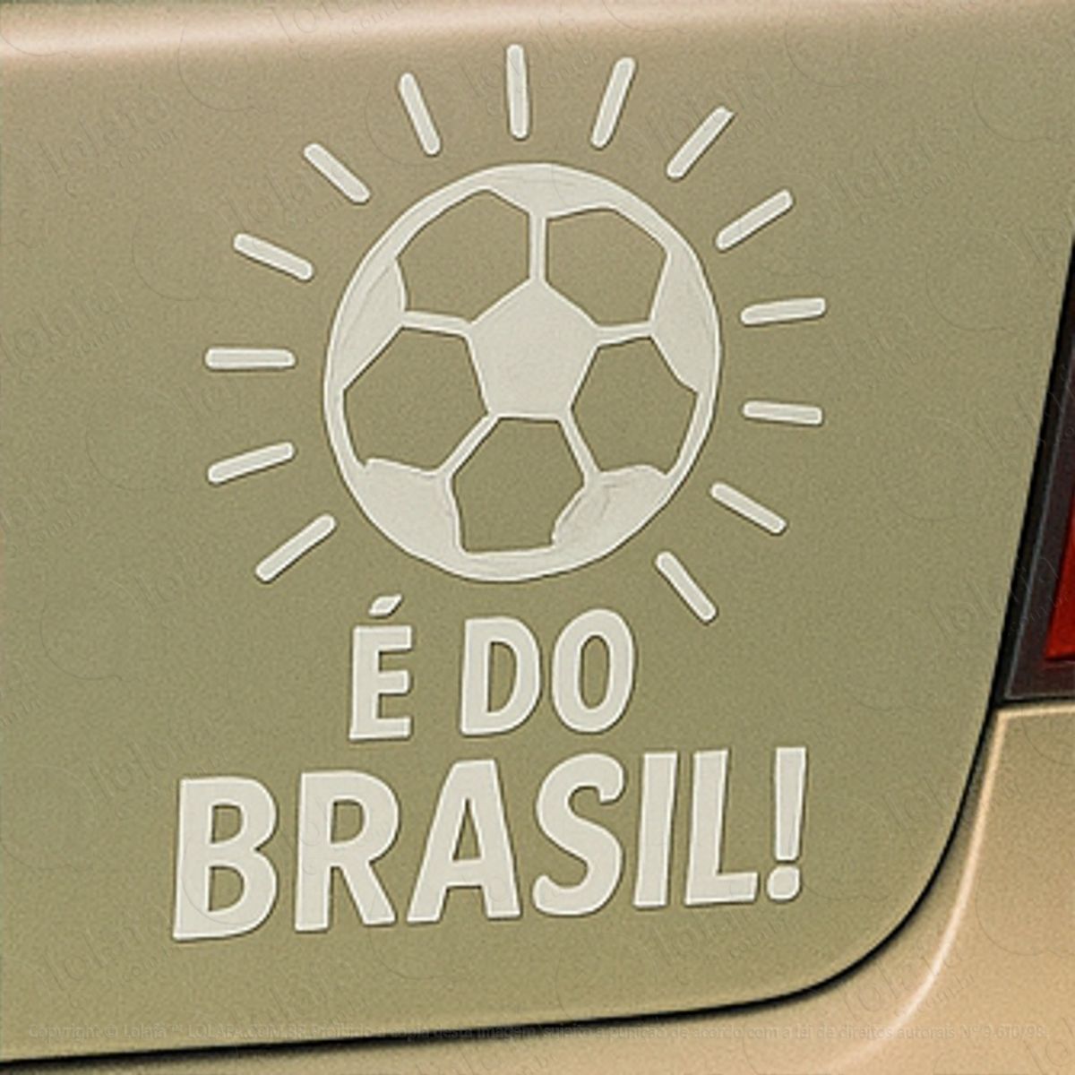 É do Brasil Futebol Adesivos Para Carro Mod:325
