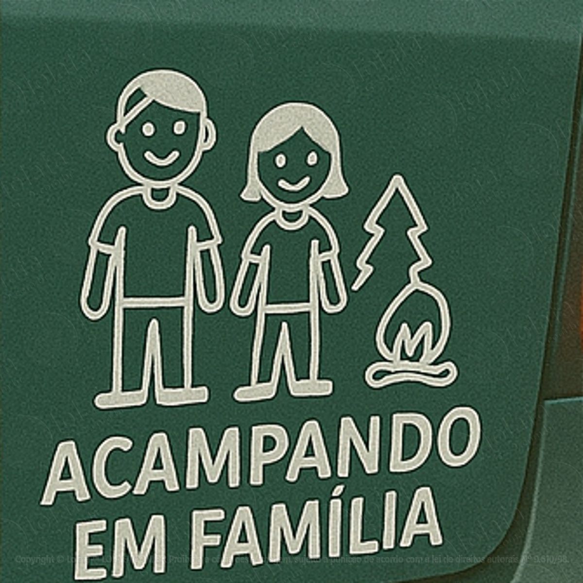 Acampando em Família Aventura Adesivos Para Carro Mod:341