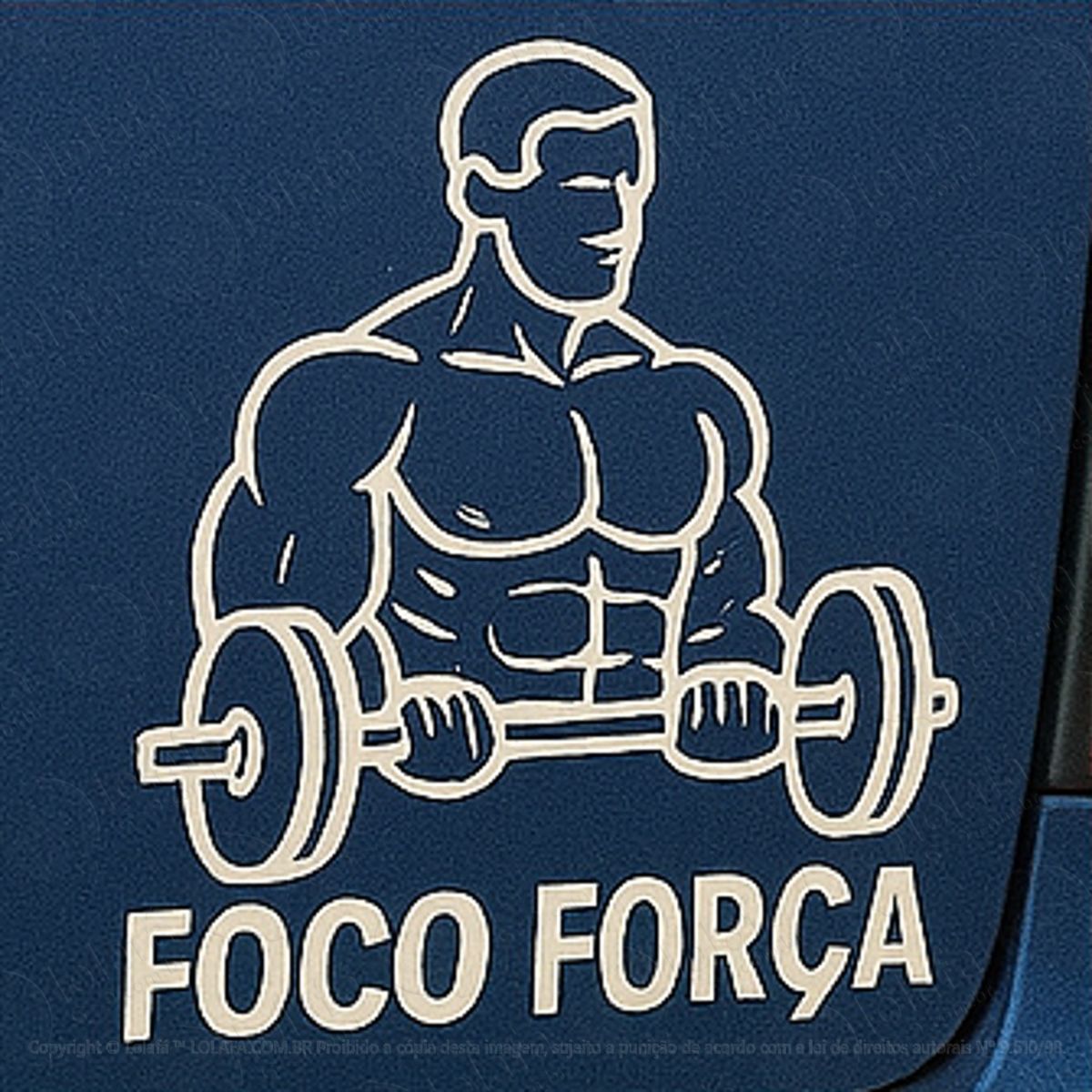 Foco Força Musculação Treino Academia Adesivos Para Carro Mod:342