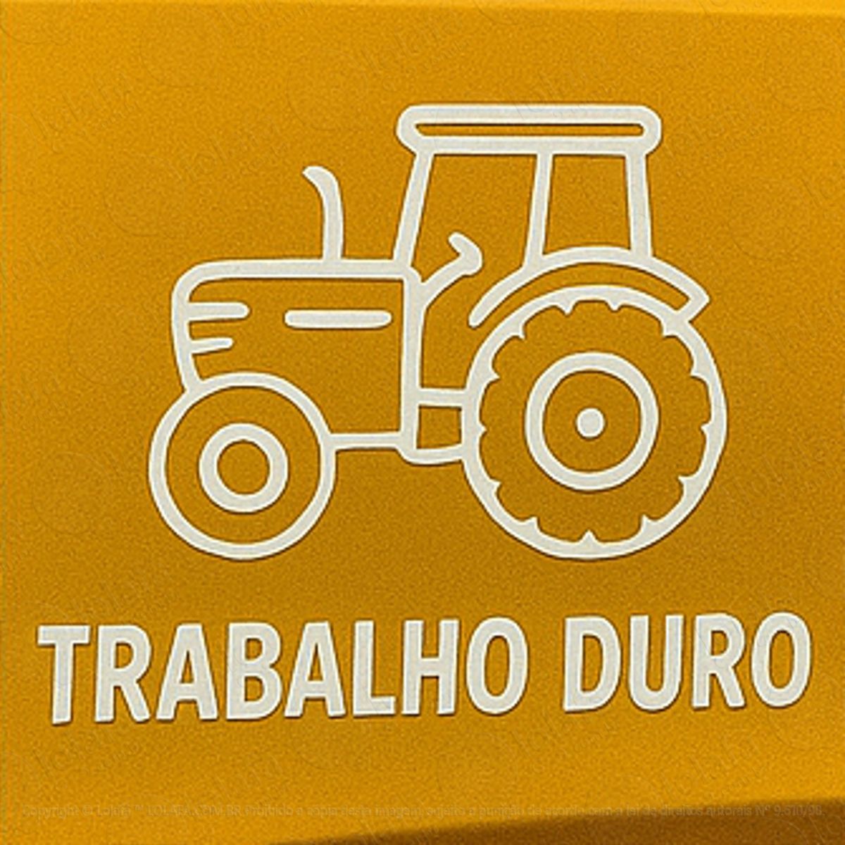 Trator Trabalho Duro Fazendeiro Adesivos Para Carro Mod:344