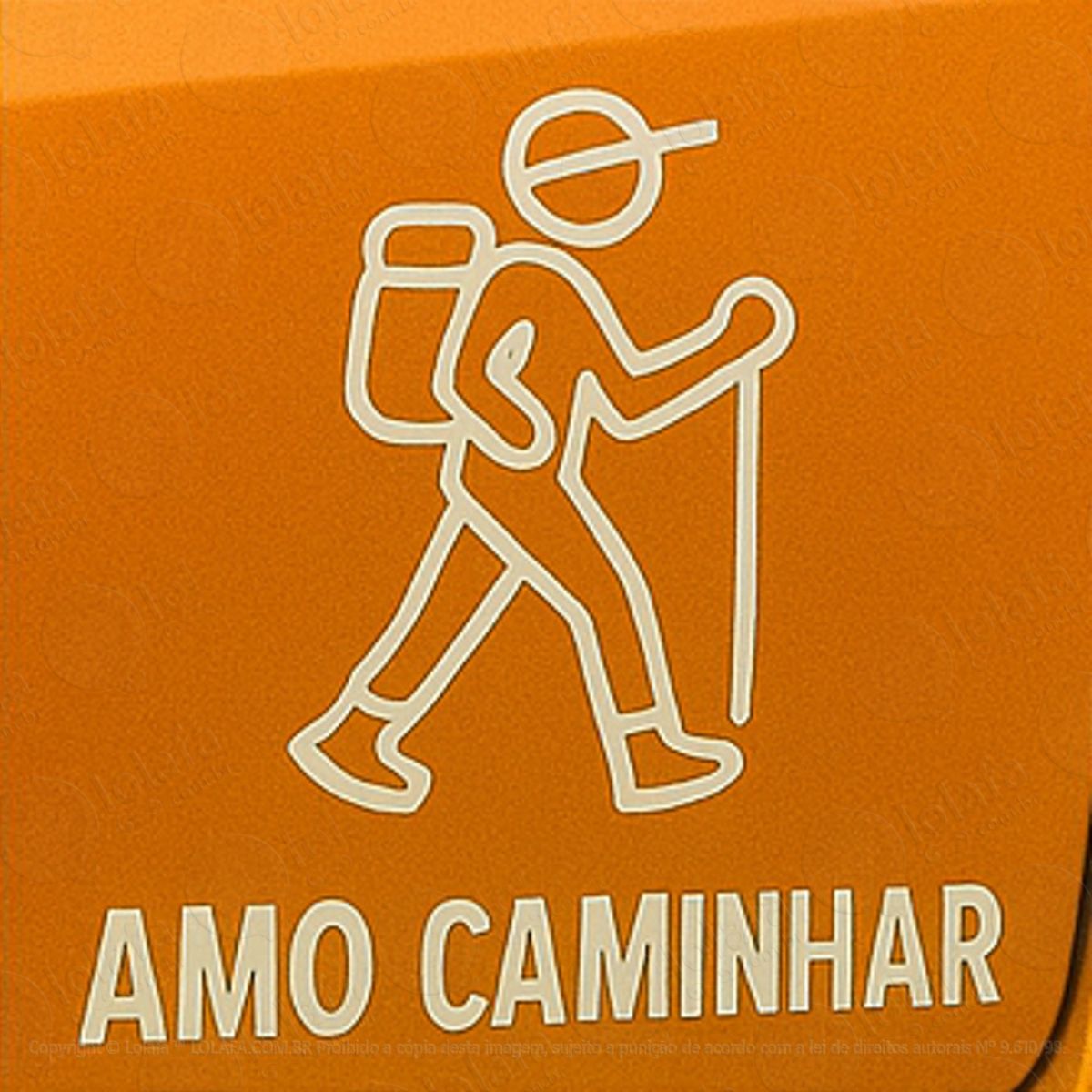 Trekikng Trilha Amo Caminhar Adesivos Para Carro Mod:351