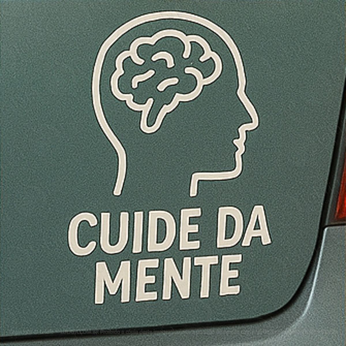 Cuide da Mente Adesivos Para Carro Mod:362