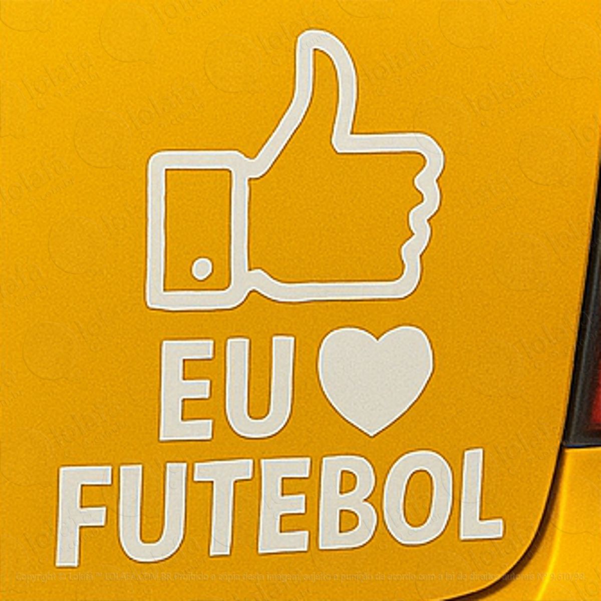 Eu Amo Futebol Adesivos Para Carro Mod:365