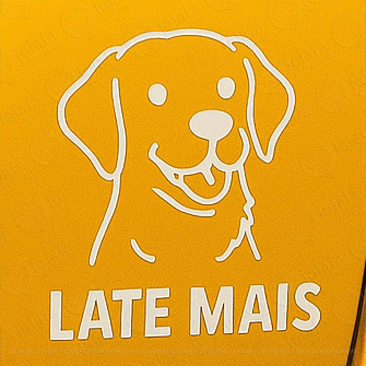 Late Mais Cachorro Dog Adesivos Para Carro Mod:384