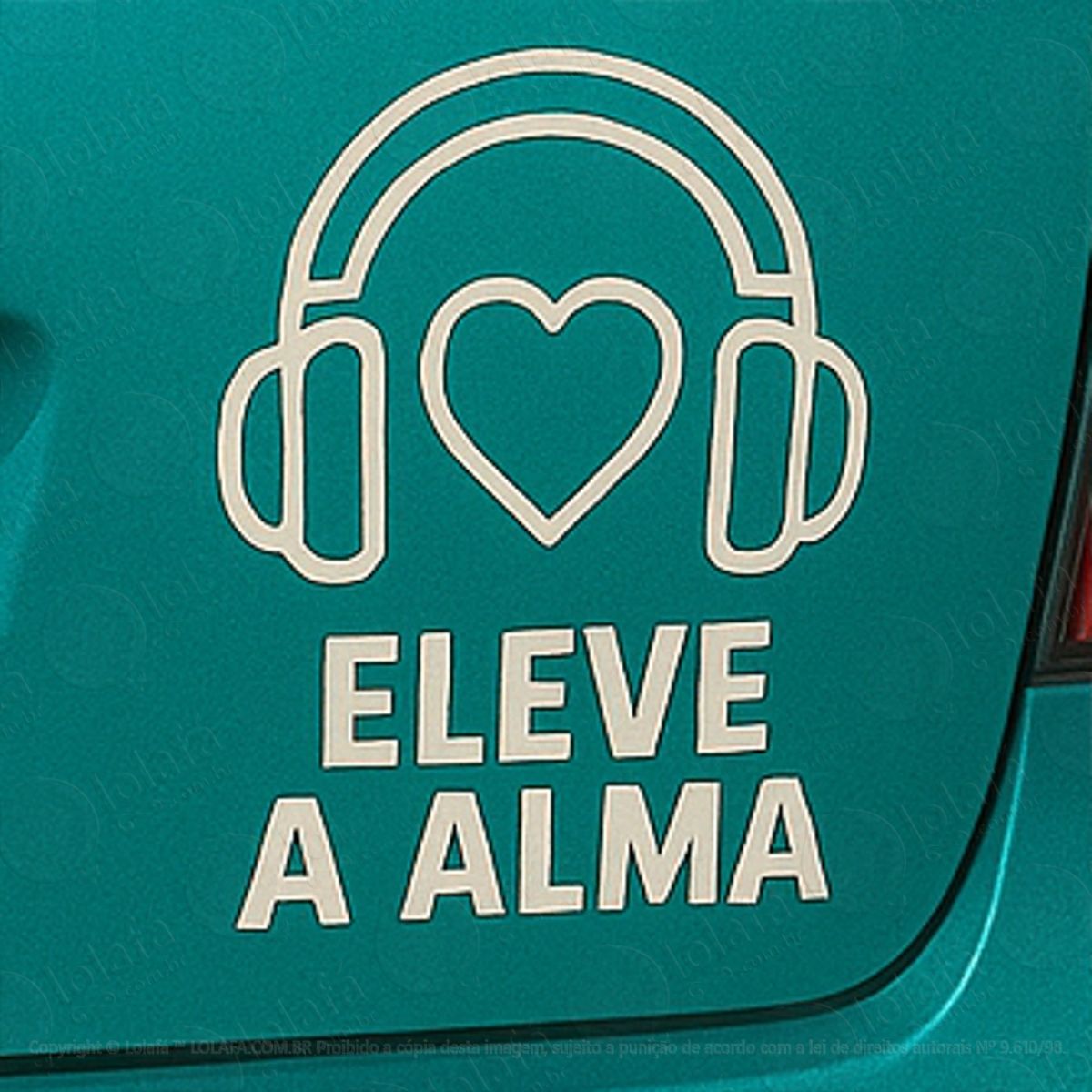 Eleve a Alma Música Adesivos Para Carro Mod:387