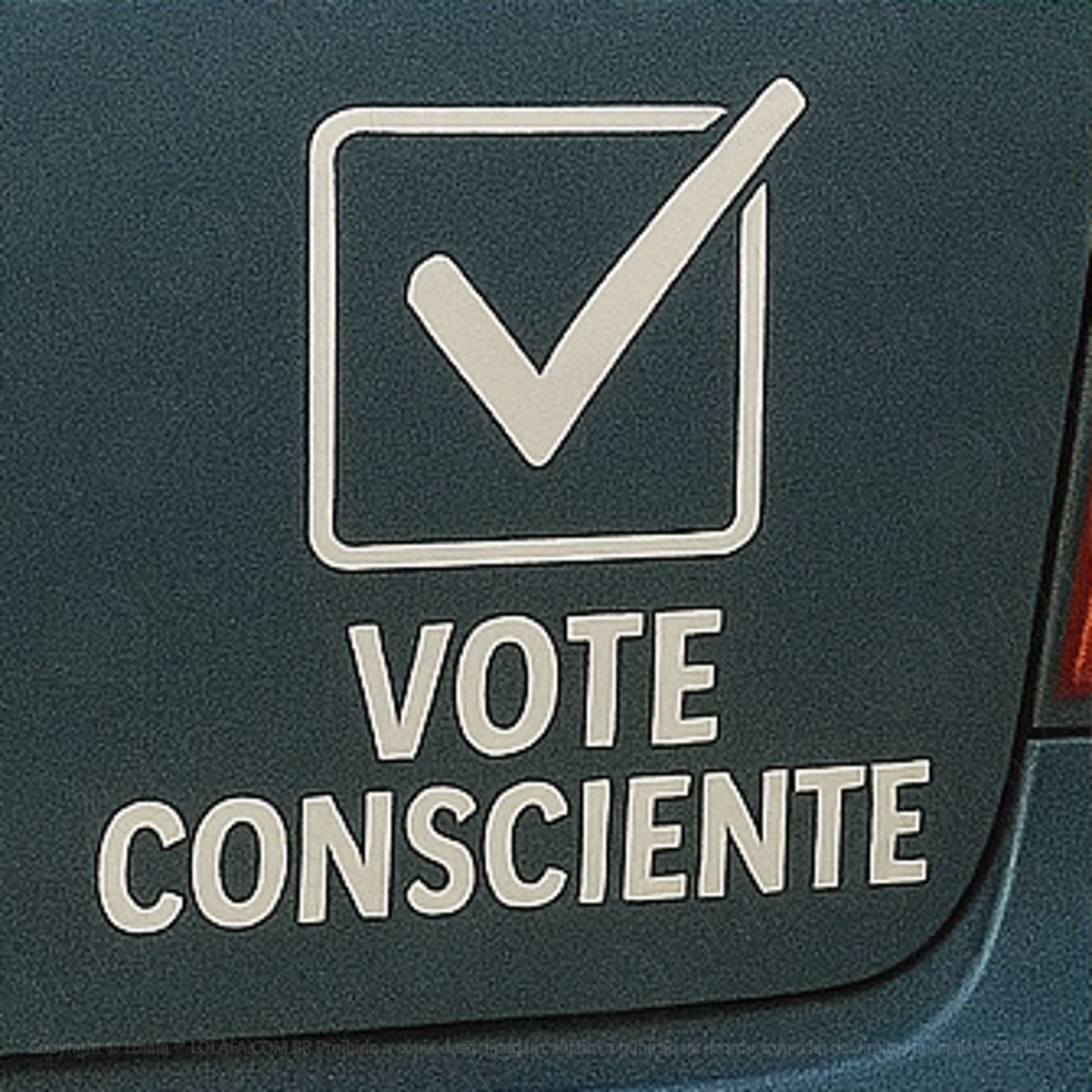 Vote Consciente Adesivos Para Carro Mod:395
