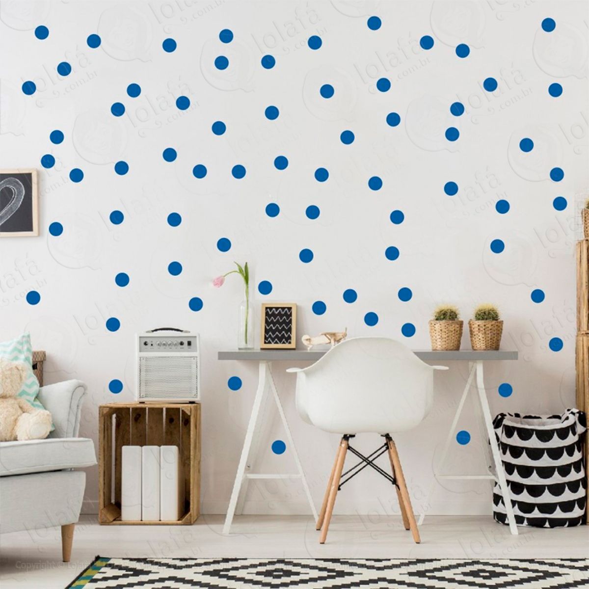 Adesivos Bolinhas 360 Peças Adesivos para Quarto de Bebê Infantil Mod:297