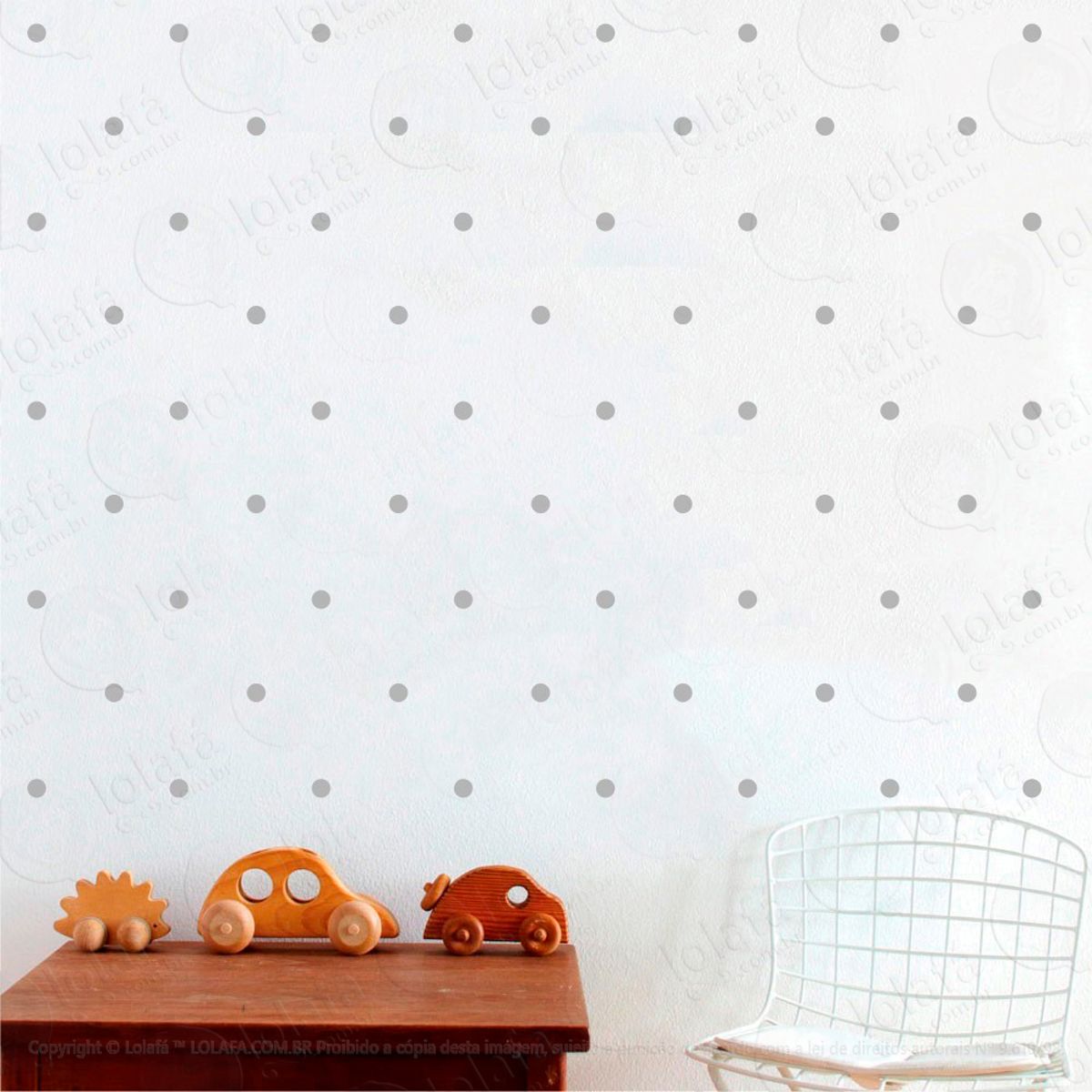 Adesivos Bolinhas 100 Peças Adesivos para Quarto de Bebê Infantil Mod:900