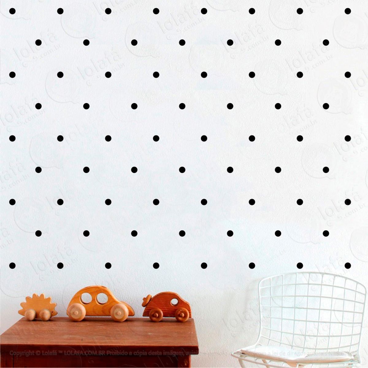 Adesivos Bolinhas 100 Peças Adesivos para Quarto de Bebê Infantil Mod:902