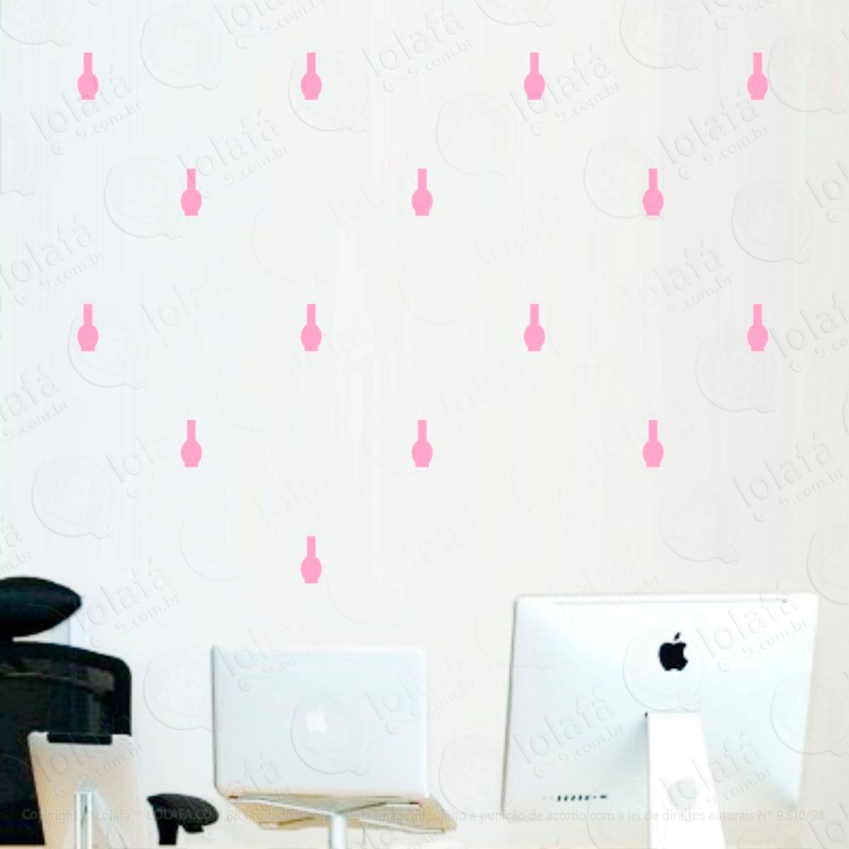 Adesivos Esmalte 72 Peças Adesivos para Quarto de Bebê Infantil Mod:1033