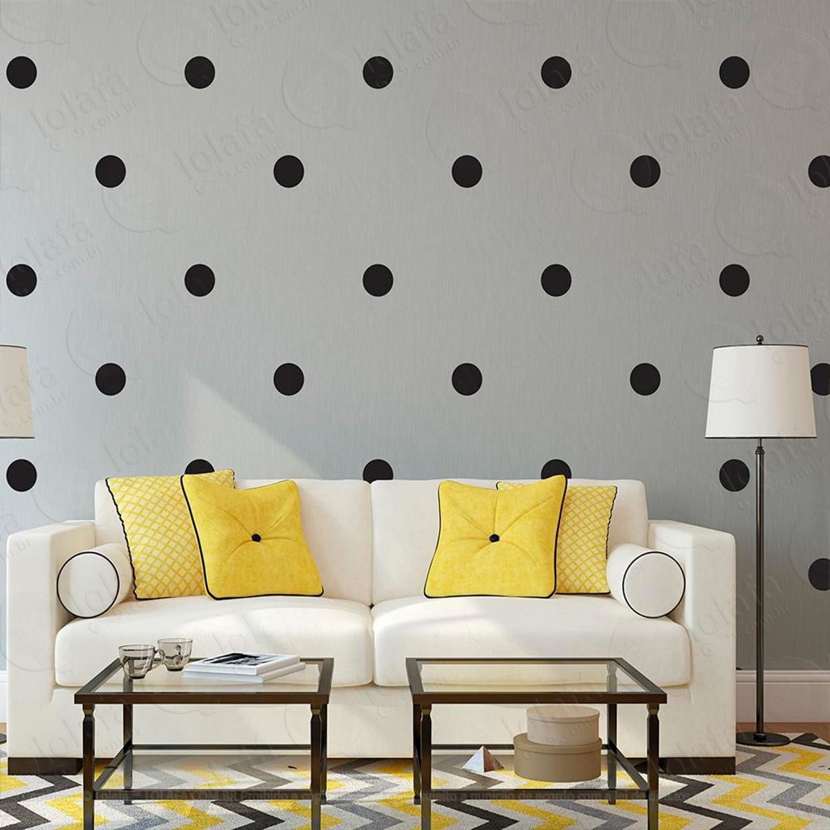 Adesivos Bolinhas 80 Peças Adesivos para Quarto de Bebê Infantil Mod:1049