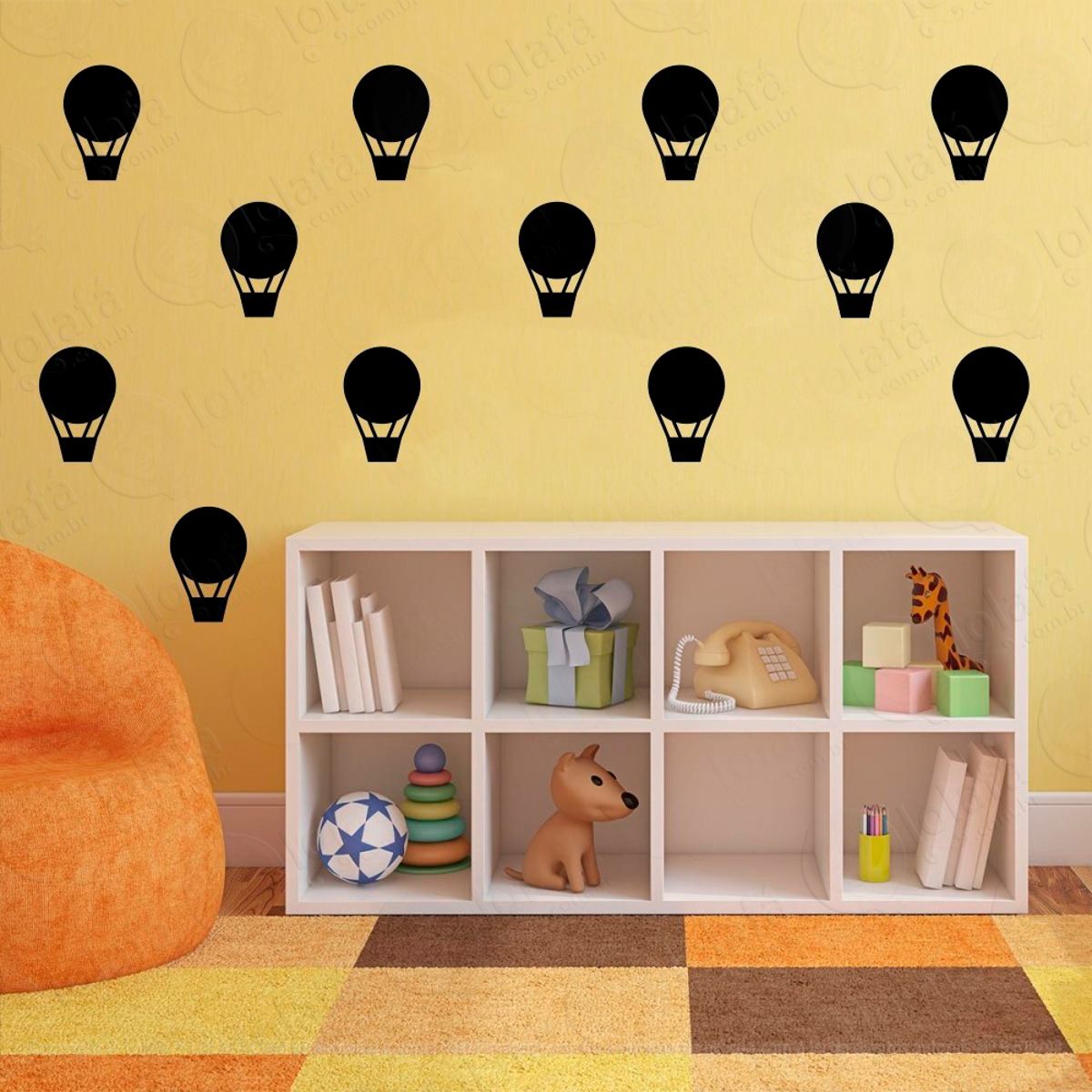Adesivos Balões 40 Peças Adesivos para Quarto de Bebê Infantil Mod:1081