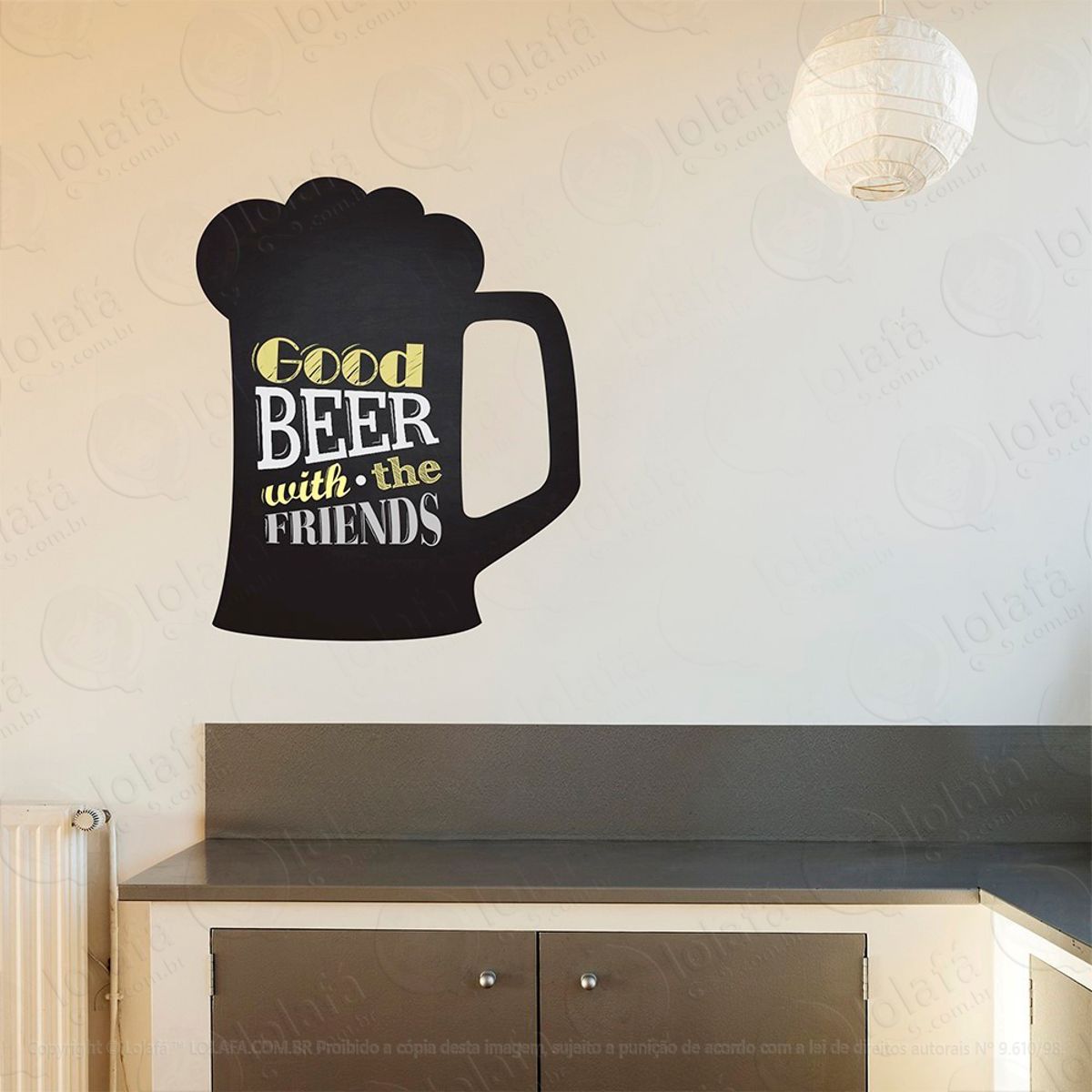 Chope Adesivo Lousa Quadro Negro de Parede para Escrever com Giz Mod:107