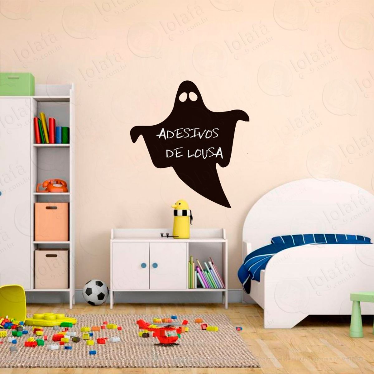 Fantasma Adesivo Lousa Quadro Negro de Parede para Escrever com Giz Mod:153