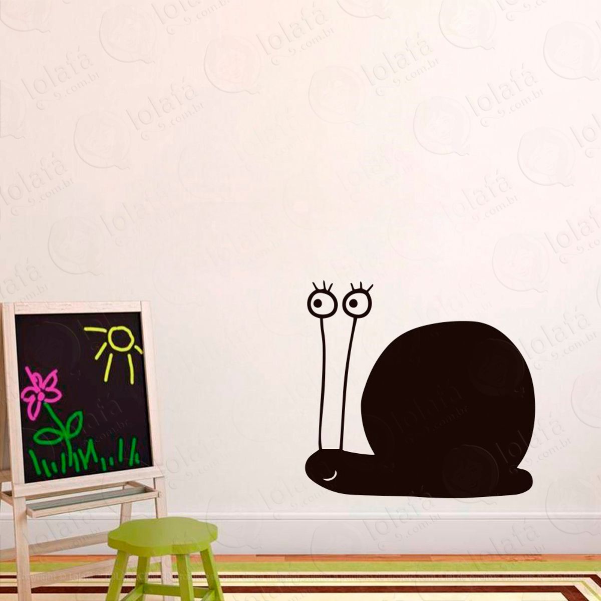 Caracol Adesivo Lousa Quadro Negro de Parede para Escrever com Giz Mod:161