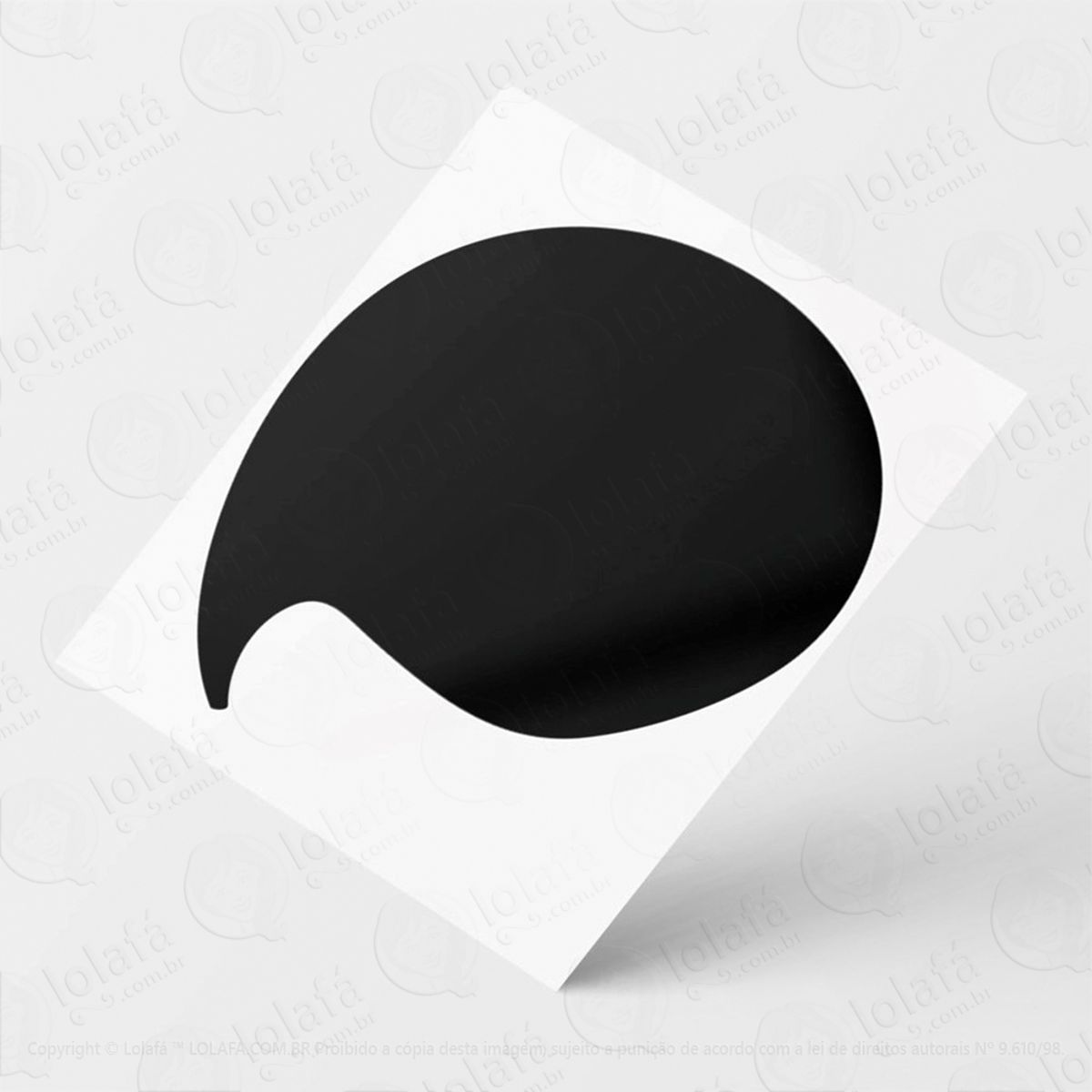 Balão Adesivo Lousa Quadro Negro de Parede para Escrever com Giz Mod:167