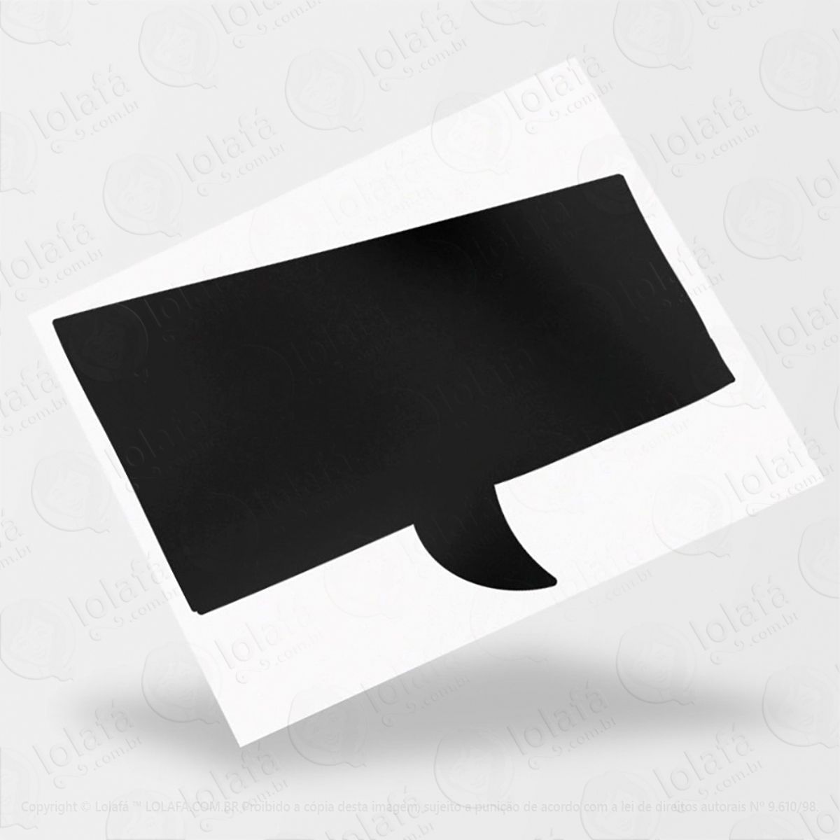Balão Adesivo Lousa Quadro Negro de Parede para Escrever com Giz Mod:168