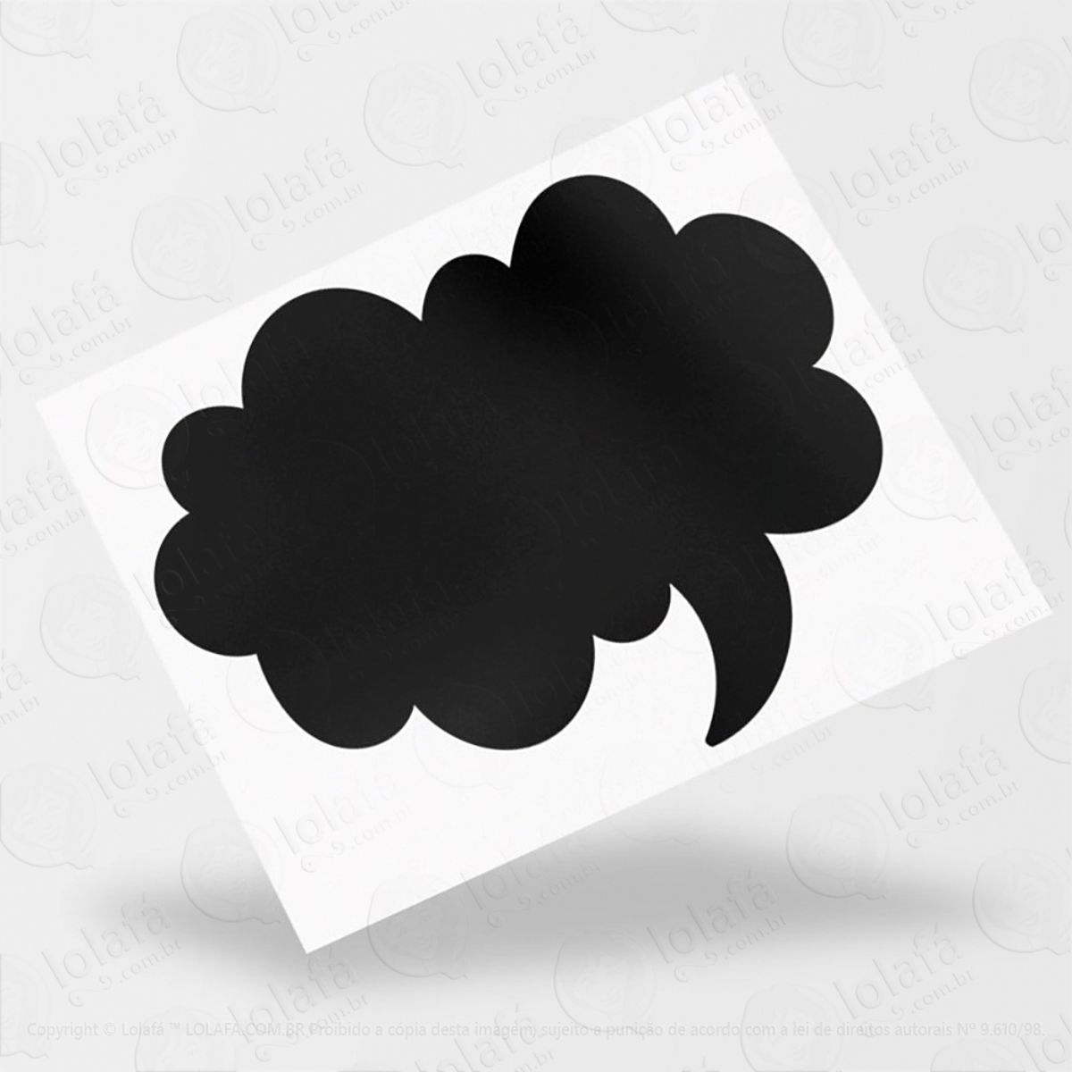 Balão Adesivo Lousa Quadro Negro de Parede para Escrever com Giz Mod:169
