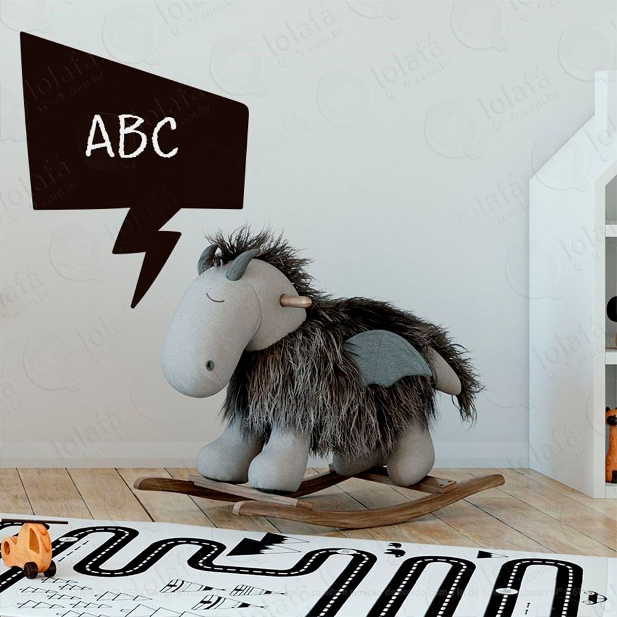 Balão Adesivo Lousa Quadro Negro de Parede para Escrever com Giz Mod:170