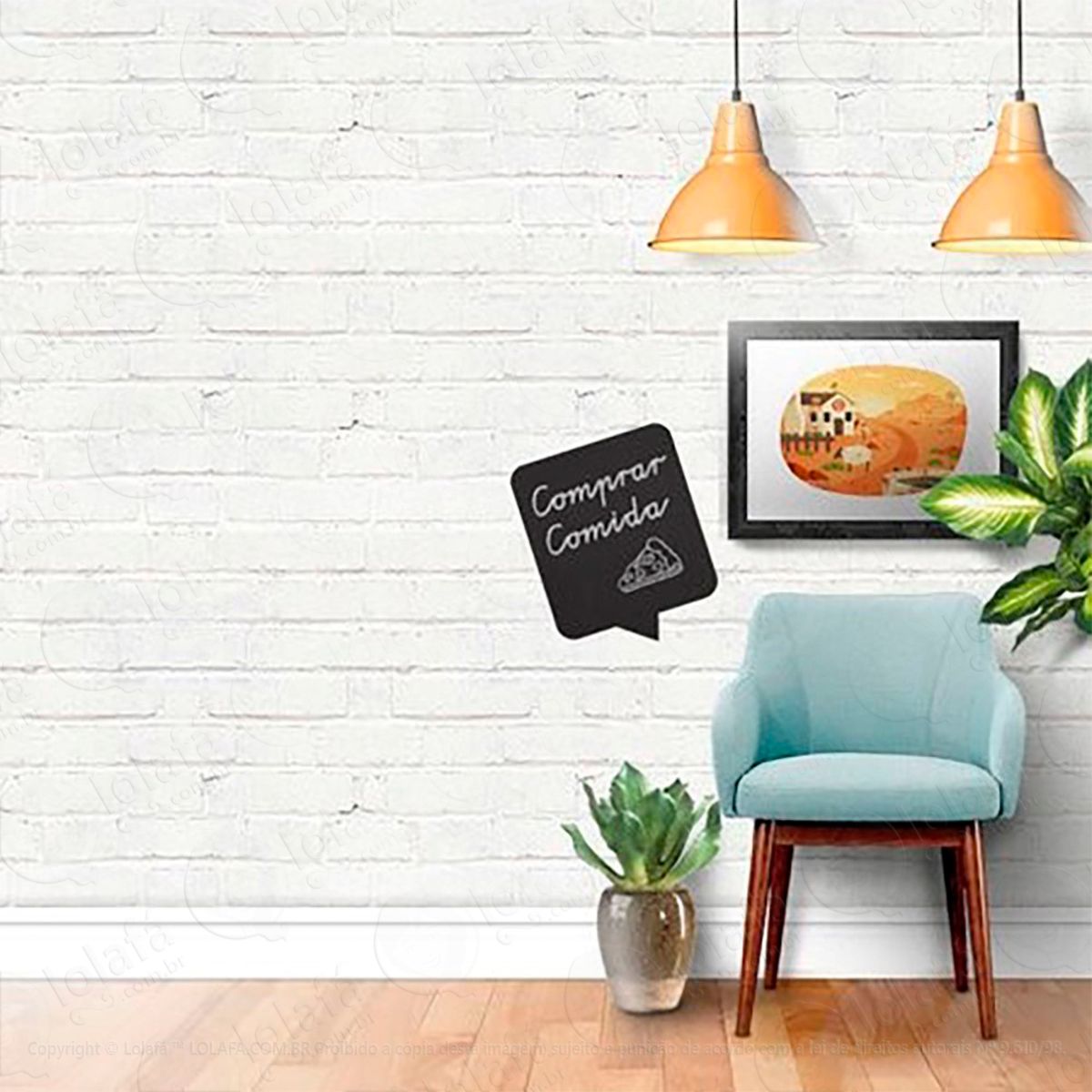 Balão Adesivo Lousa Quadro Negro de Parede para Escrever com Giz Mod:267