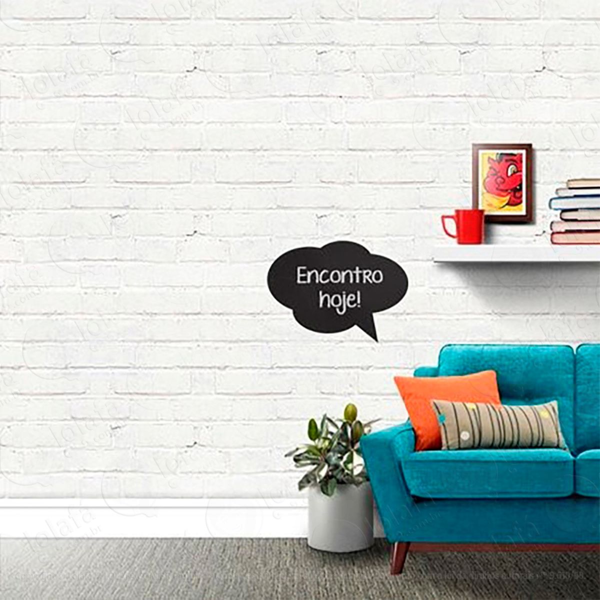 Balão Adesivo Lousa Quadro Negro de Parede para Escrever com Giz Mod:271