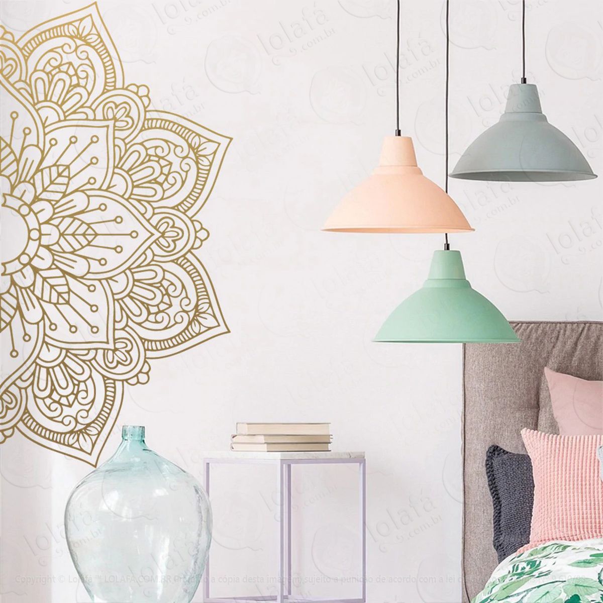 Mandala Da Prosperidade Adesivo de Parede Decorativo para Casa, Quarto, Sala e Vidro Mod:1