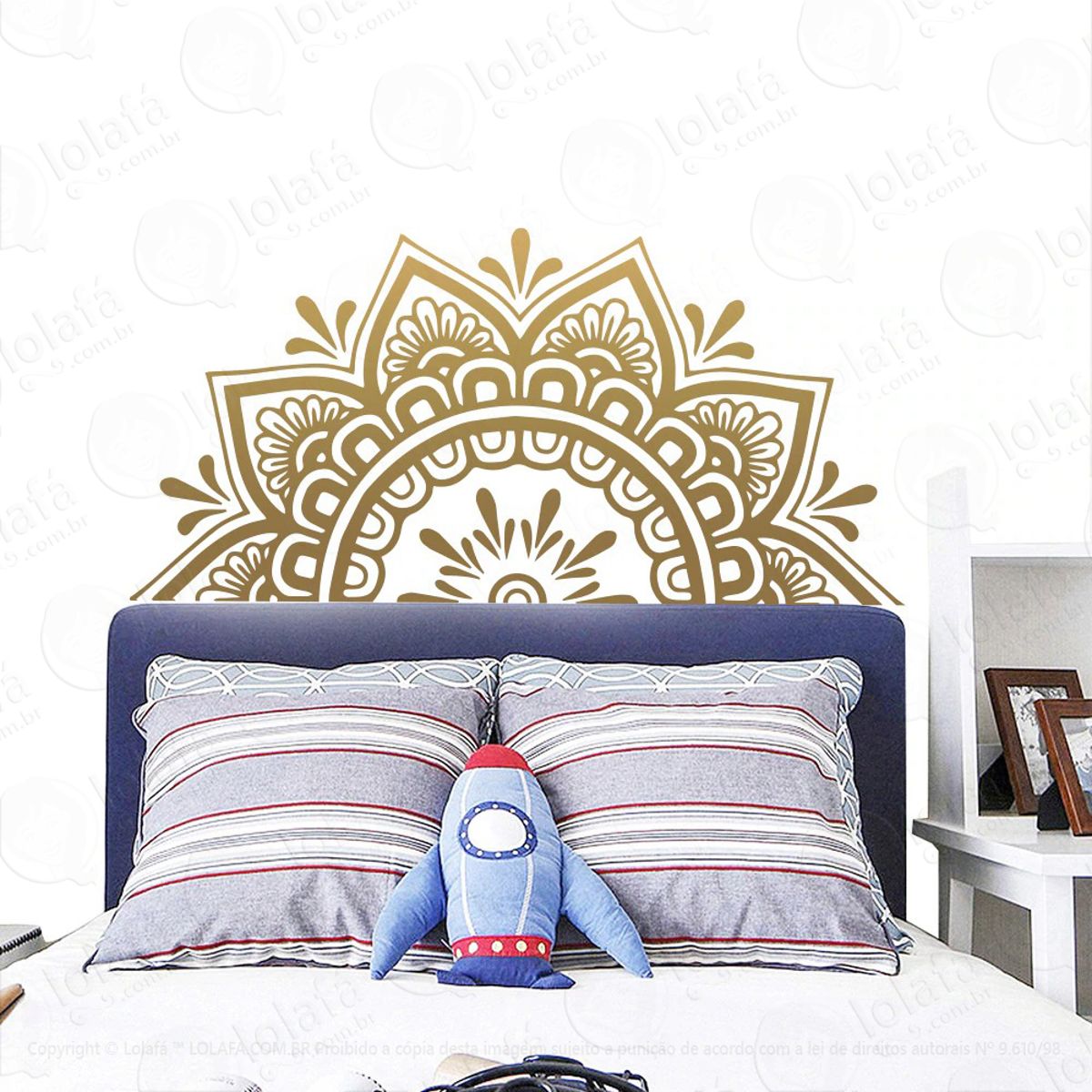 Mandala Para Cultivar Bons Sonhos Adesivo de Parede Decorativo para Casa, Quarto, Sala e Vidro Mod:4