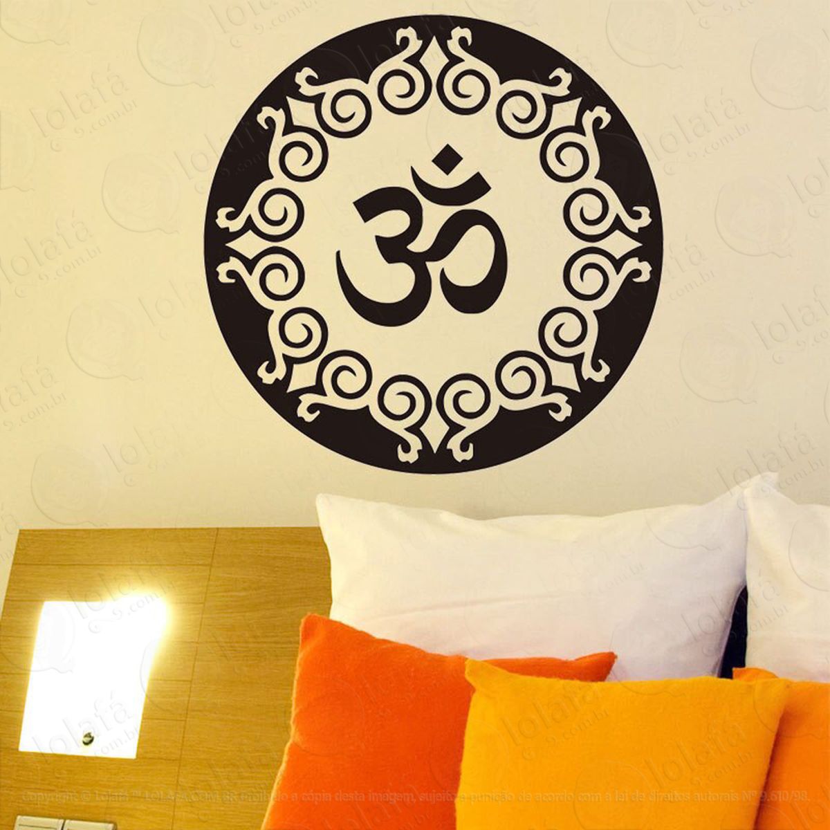 Mandala Para Equilíbrio do Corpo e Alma Adesivo de Parede Decorativo para Casa, Quarto, Sala e Vidro Mod:65