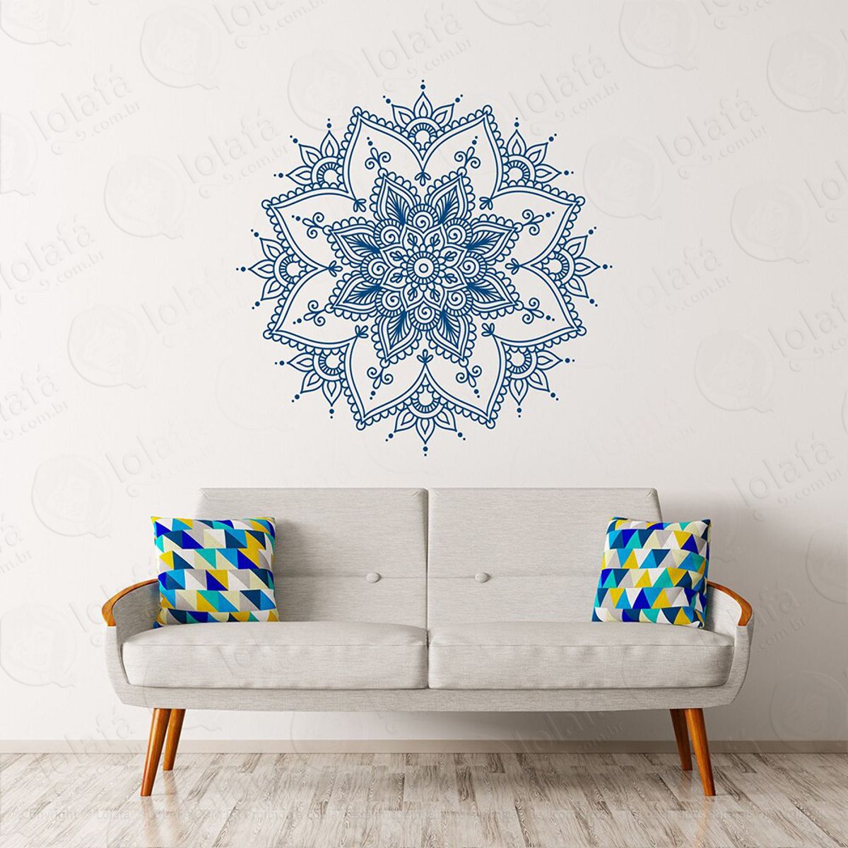Mandala Paz e Amor Adesivo de Parede Decorativo para Casa, Quarto, Sala e Vidro Mod:72